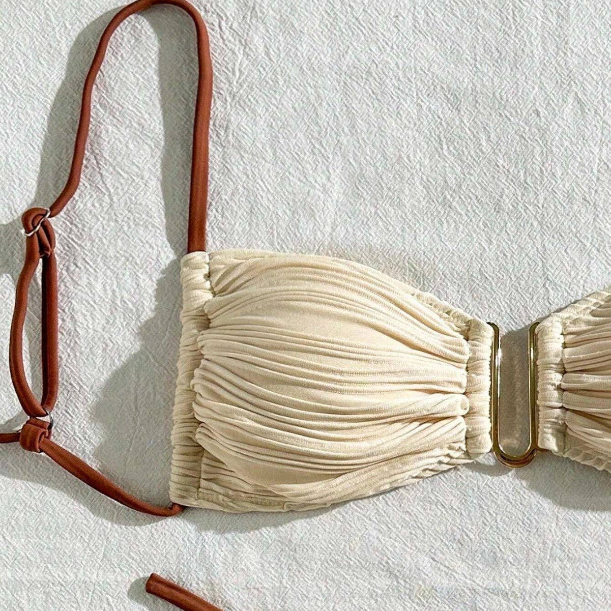 HI80'S Escape Line Triangle Bikini Set