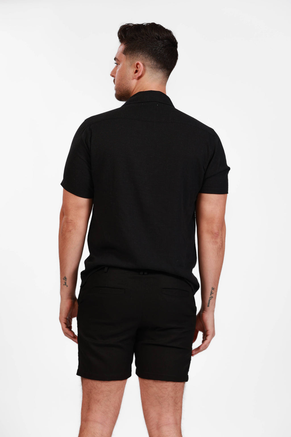 SALTY WEEKEND BLACK SUMMER NIGHTS LINEN SHORTS