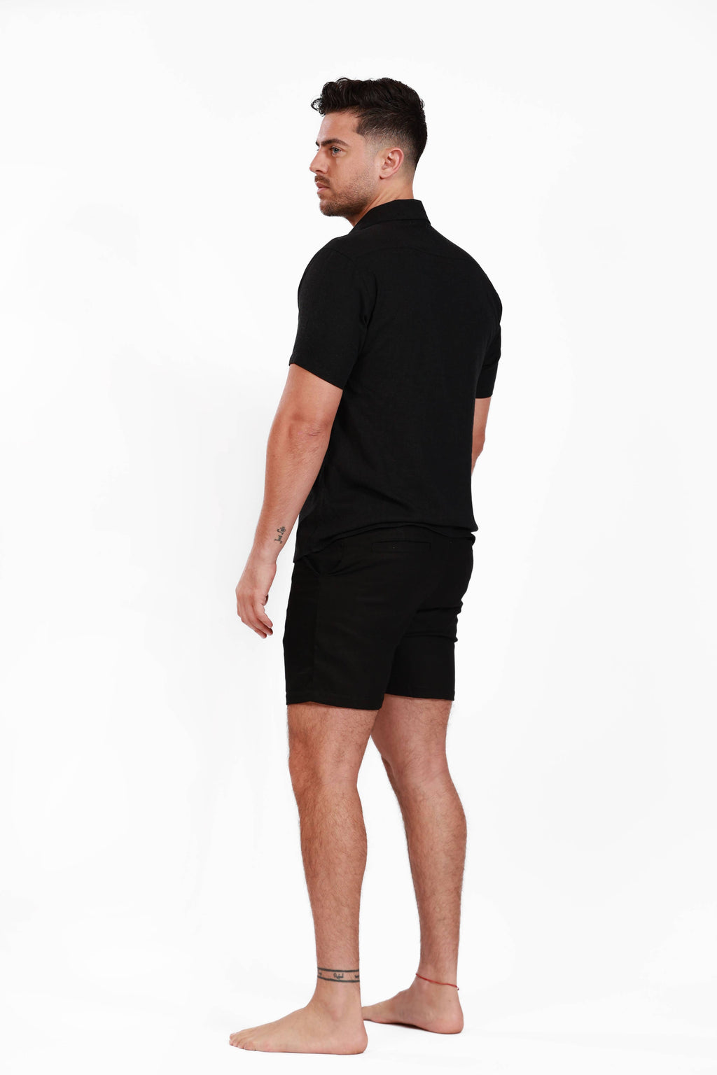SALTY WEEKEND BLACK SUMMER NIGHTS LINEN SHORTS